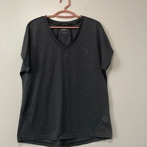 Puma Charcoal colored puma active wear shirt.